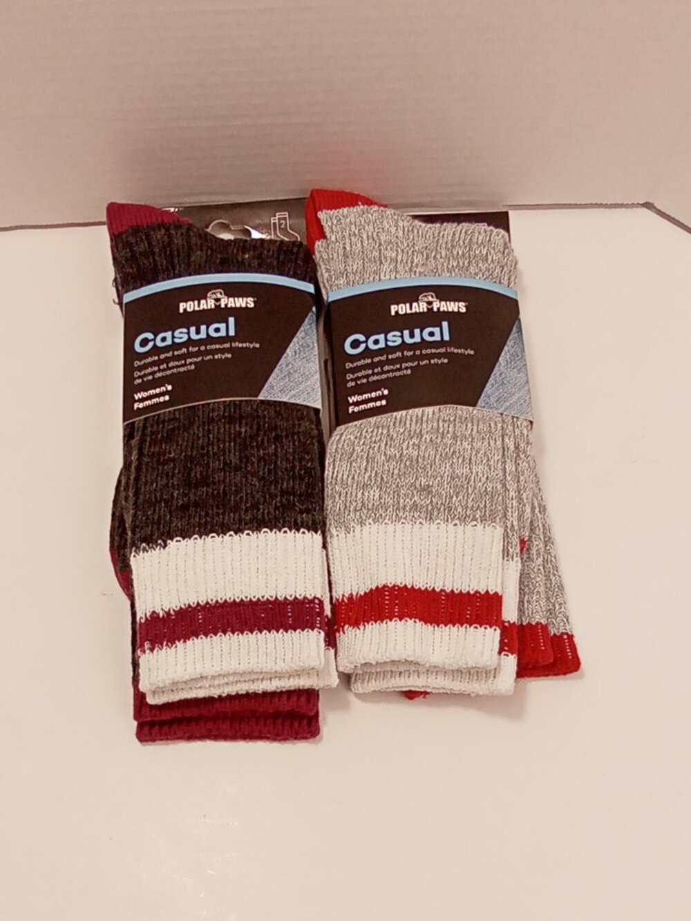 NWT Polar Paws Women's Casual Boot Socks - 4 Pair Bundle Lot Size 6-11